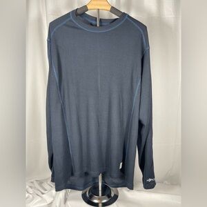 Carhartt Dark Blue Waffle Crewneck Force Thermal w/lt blue accent stitching. XL
